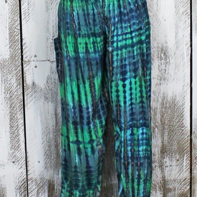 Bali Harem Trousers LS1102 GREEN AND BLUE
